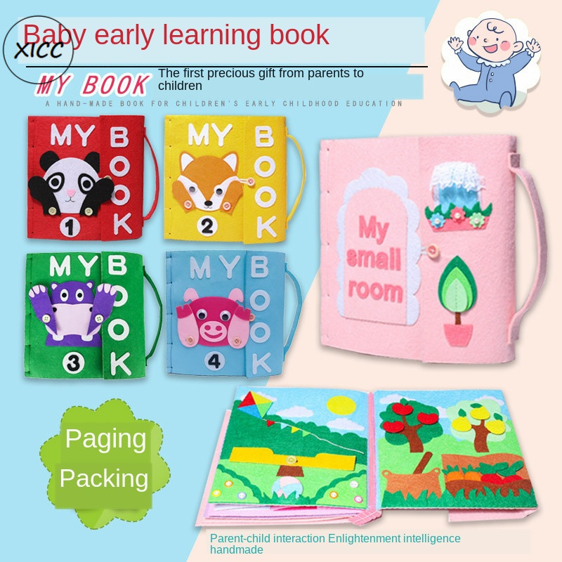 부직포 펠트 패브릭 바느질 DIY 수제 천 첫 번째 책 - Kids First Education 리뷰 및 가격